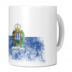 SAN MARINO DISTRESSED FLAG 11OZ NOVELTY MUG