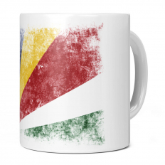 SEYCHELLES DISTRESSED FLAG 11OZ NOVELTY MUG