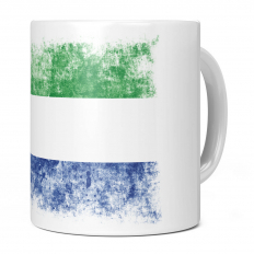 SIERRA LEONE DISTRESSED FLAG 11OZ NOVELTY MUG