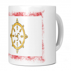 SIKKIM DISTRESSED FLAG 11OZ NOVELTY MUG