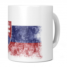 SLOVAKIA DISTRESSED FLAG 11OZ NOVELTY MUG
