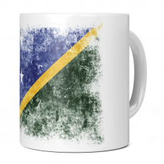 SOLOMON ISLANDS DISTRESSED FLAG 11OZ NOVELTY MUG