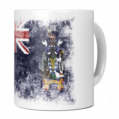 SOUTH GEORGIA DISTRESSED FLAG 11OZ NOVELTY MUG