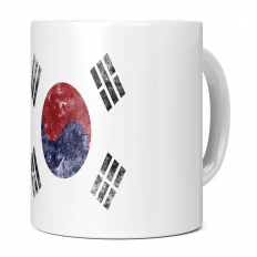 SOUTH KOREA DISTRESSED FLAG 11OZ NOVELTY MUG