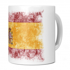 SPAIN DISTRESSED FLAG 11OZ NOVELTY MUG