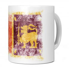 SRI LANKA DISTRESSED FLAG 11OZ NOVELTY MUG