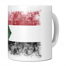 SUDAN DISTRESSED FLAG 11OZ NOVELTY MUG