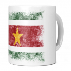 SURINAME DISTRESSED FLAG 11OZ NOVELTY MUG