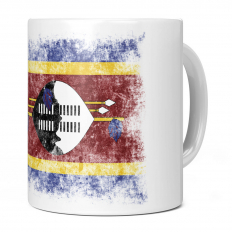 SWAZILAND DISTRESSED FLAG 11OZ NOVELTY MUG