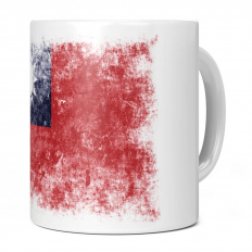 TAIWAN DISTRESSED FLAG 11OZ NOVELTY MUG