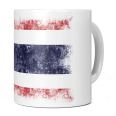 THAILAND DISTRESSED FLAG 11OZ NOVELTY MUG