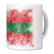 TRANSNISTRIA DISTRESSED FLAG 11OZ NOVELTY MUG