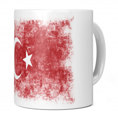 TURKEY DISTRESSED FLAG 11OZ NOVELTY MUG