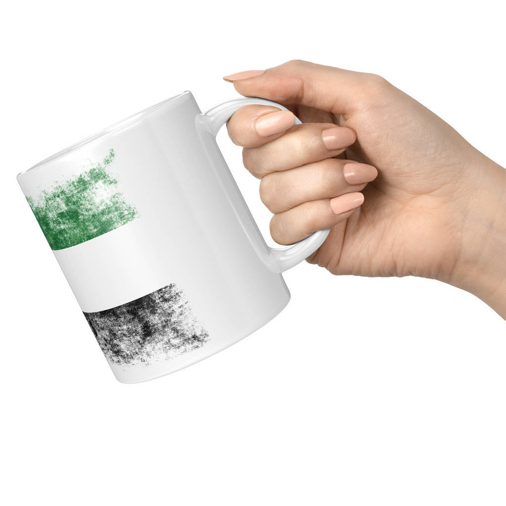 UNITED ARAB EMIRATES DISTRESSED FLAG 11oz NOVELTY MUG Mugs