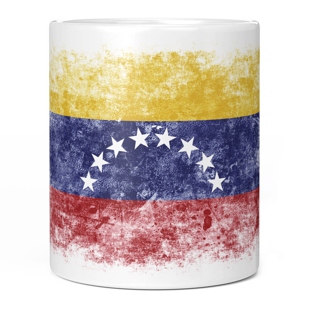 VENEZUELA DISTRESSED FLAG 11oz NOVELTY MUG Mugs