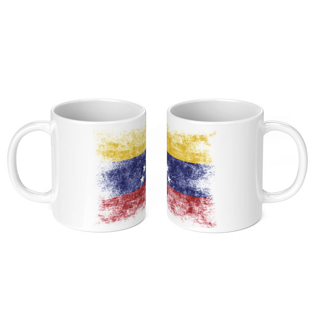 VENEZUELA DISTRESSED FLAG 11oz NOVELTY MUG Mugs