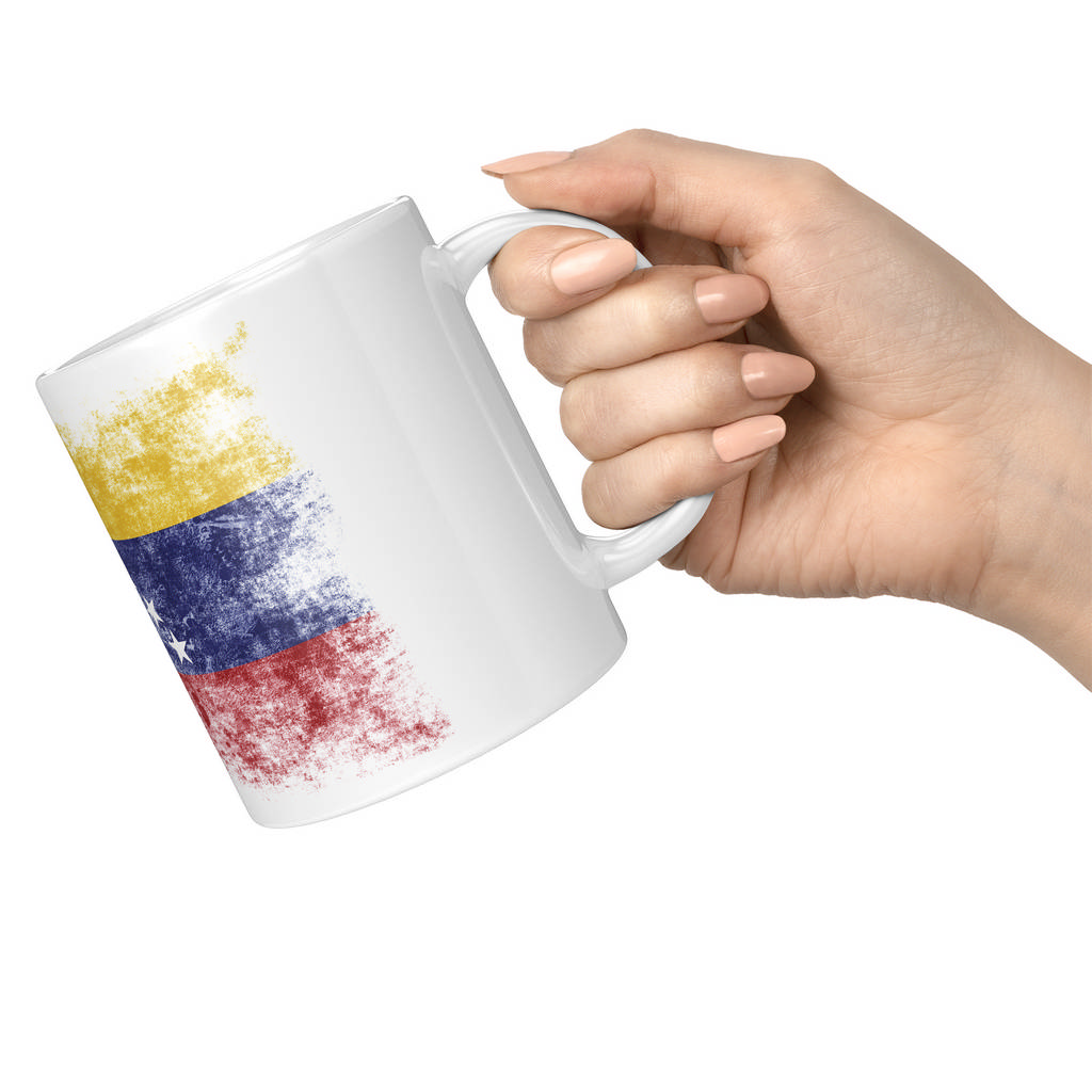 VENEZUELA DISTRESSED FLAG 11oz NOVELTY MUG Mugs