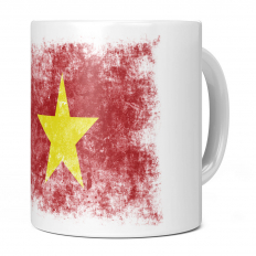 VIETNAM DISTRESSED FLAG 11OZ NOVELTY MUG