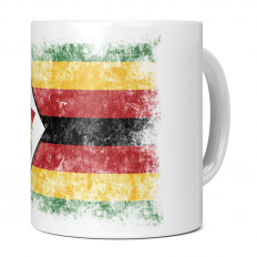 ZIMBABWE DISTRESSED FLAG 11OZ NOVELTY MUG