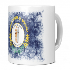 KENTUCKY STATE DISTRESSED FLAG 11OZ NOVELTY MUG