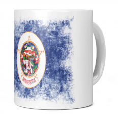 MINNESOTA STATE DISTRESSED FLAG 11OZ NOVELTY MUG