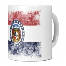 MISSOURI STATE DISTRESSED FLAG 11OZ NOVELTY MUG