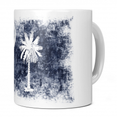 SOUTH CAROLINA STATE DISTRESSED FLAG 11OZ NOVELTY MUG