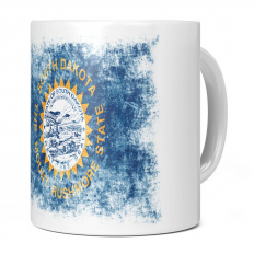 SOUTH DAKOTA STATE DISTRESSED FLAG 11OZ NOVELTY MUG