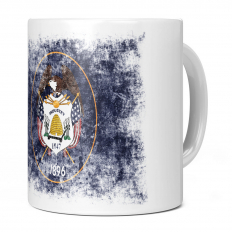 UTAH STATE DISTRESSED FLAG 11OZ NOVELTY MUG