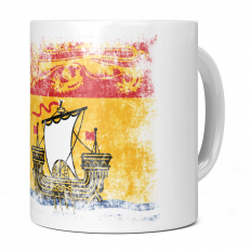 NEW BRUNSWICK DISTRESSED FLAG 11OZ NOVELTY MUG