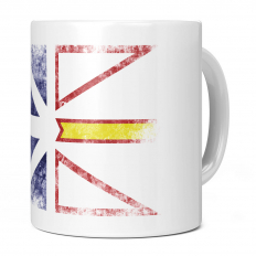 NEWFOUNDLAND AND LABRADOR DISTRESSED FLAG 11OZ NOVELTY MUG