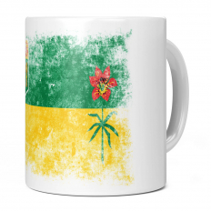 SASKATCHEWAN DISTRESSED FLAG 11OZ NOVELTY MUG