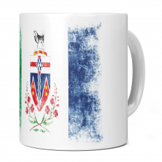 YUKON DISTRESSED FLAG 11OZ NOVELTY MUG