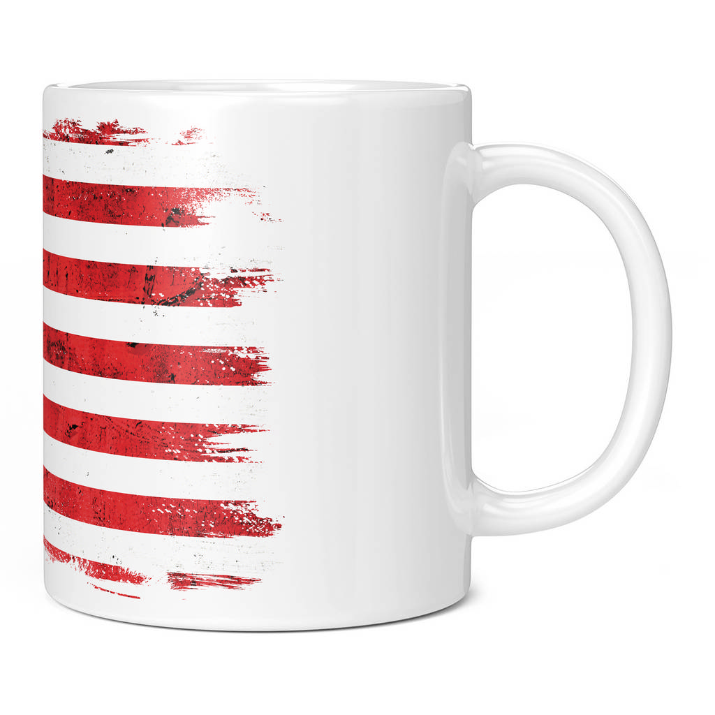 STARS AND STRIPES GRUNGE FLAG 11oz NOVELTY MUG Mugs