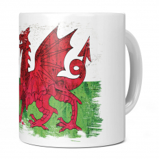 WALES GRUNGE FLAG 11OZ NOVELTY MUG