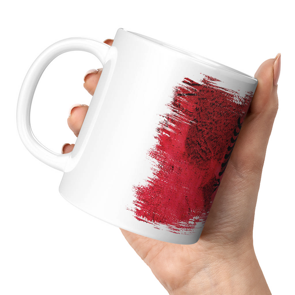 ALBANIA GRUNGE FLAG 11oz NOVELTY MUG Mugs
