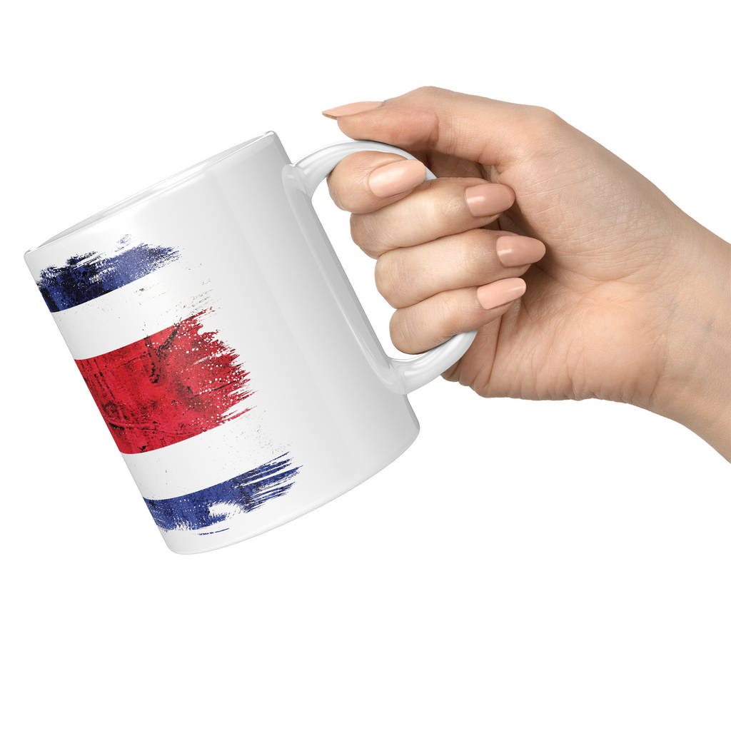 COSTA RICA GRUNGE FLAG 11oz NOVELTY MUG Mugs