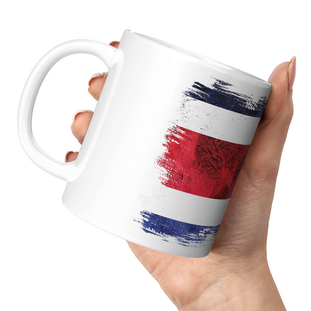 COSTA RICA GRUNGE FLAG 11oz NOVELTY MUG Mugs