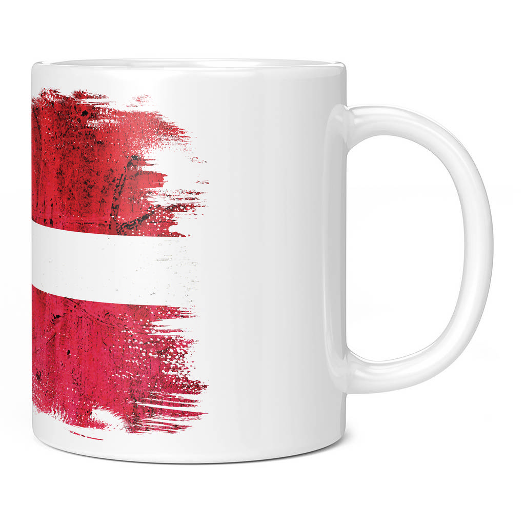 DENMARK GRUNGE FLAG 11oz NOVELTY MUG Mugs