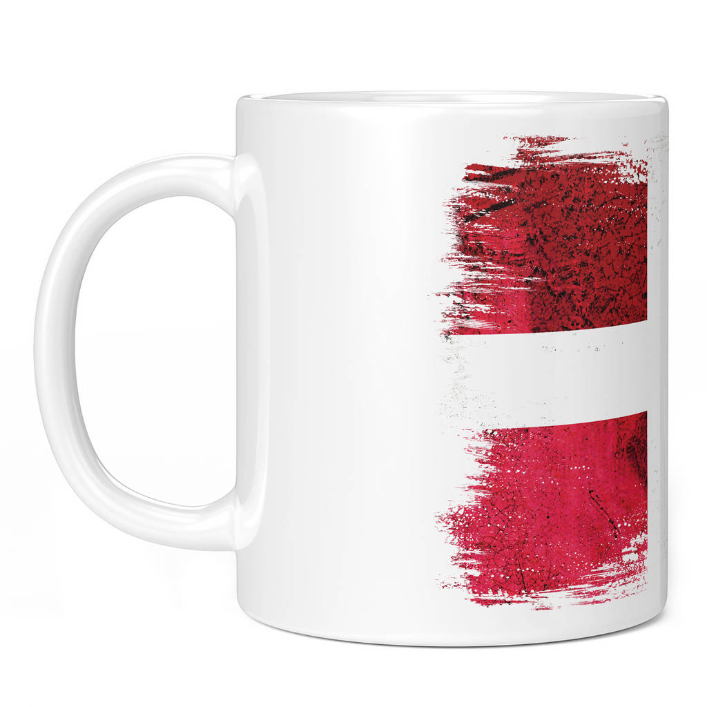 DENMARK GRUNGE FLAG 11oz NOVELTY MUG Mugs