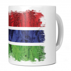 GAMBIA GRUNGE FLAG 11OZ NOVELTY MUG