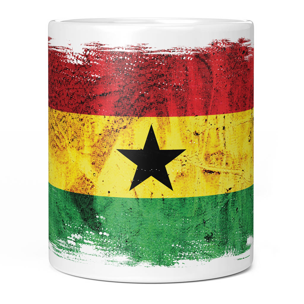 GHANA GRUNGE FLAG 11oz NOVELTY MUG Mugs