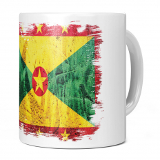 GRENADA GRUNGE FLAG 11OZ NOVELTY MUG