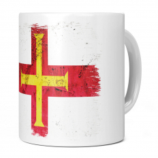 GUERNSEY GRUNGE FLAG 11OZ NOVELTY MUG