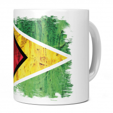 GUYANA GRUNGE FLAG 11OZ NOVELTY MUG