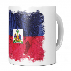 HAITI GRUNGE FLAG 11OZ NOVELTY MUG
