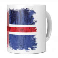 ICELAND GRUNGE FLAG 11OZ NOVELTY MUG