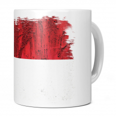 INDONESIA GRUNGE FLAG 11OZ NOVELTY MUG