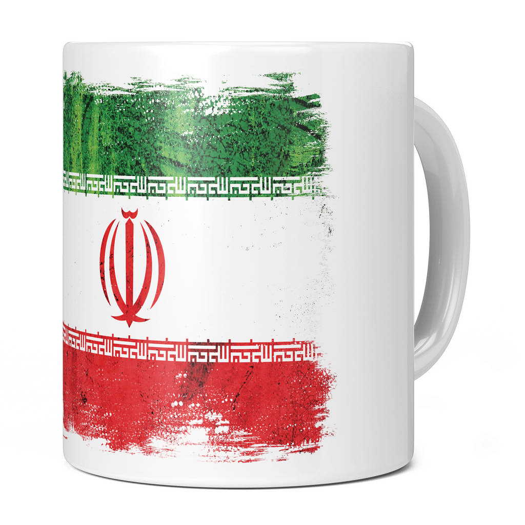 IRAN GRUNGE FLAG 11OZ NOVELTY MUG