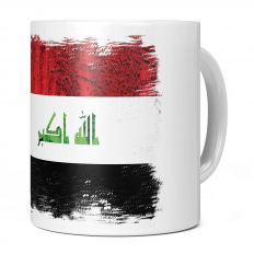 IRAQ GRUNGE FLAG 11OZ NOVELTY MUG